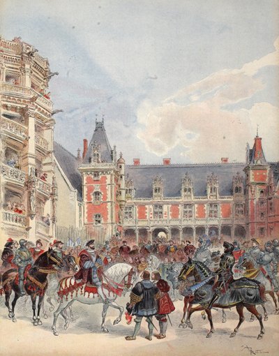 The Court in Chateaus of the Loire, Illustration from 